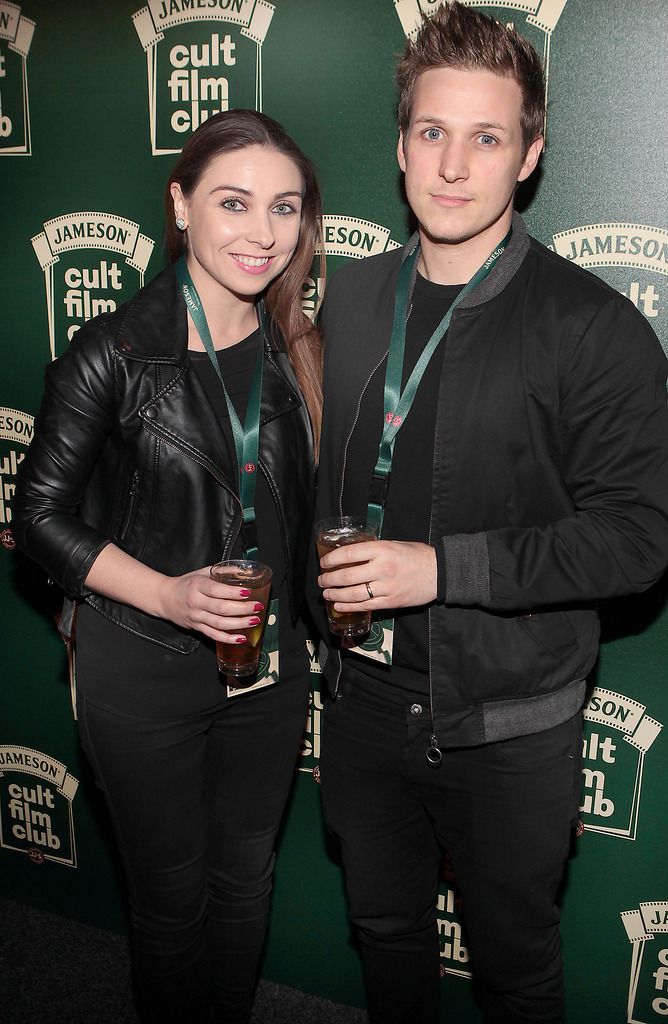 Caroline Maher and Brian Maher   at the Jameson Cult Film Club screening of Friday The 13th Part 2 at The Rds Dublin
Picture:Brian Mcevoy