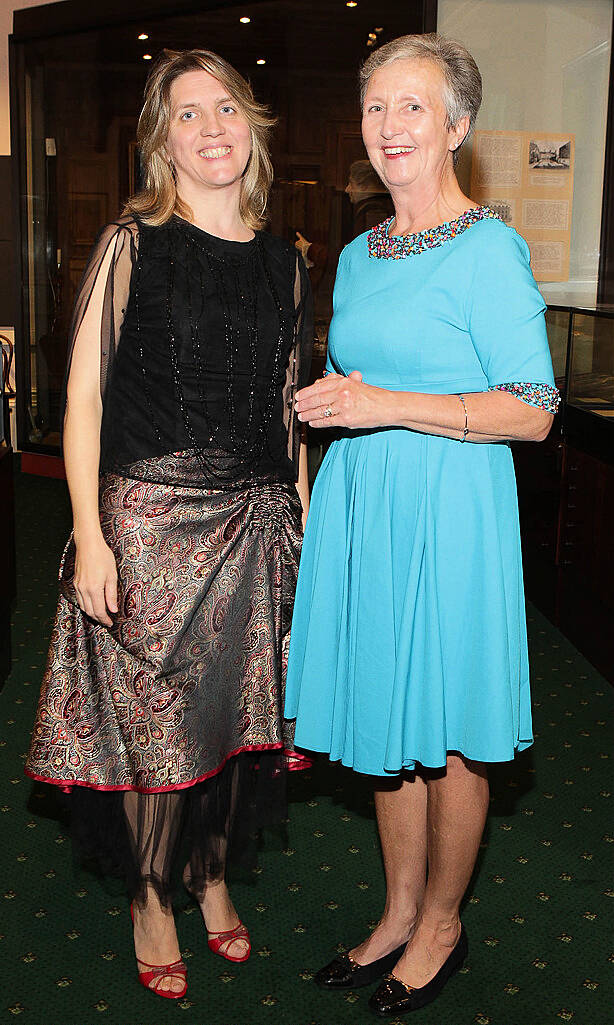 Dearbhla Collins and Bernie O'Callaghan at the final of the Freemasons Young Musician of the Year 2014  at Freemason Hall ,Dublin..Pic:Brian McEvoy