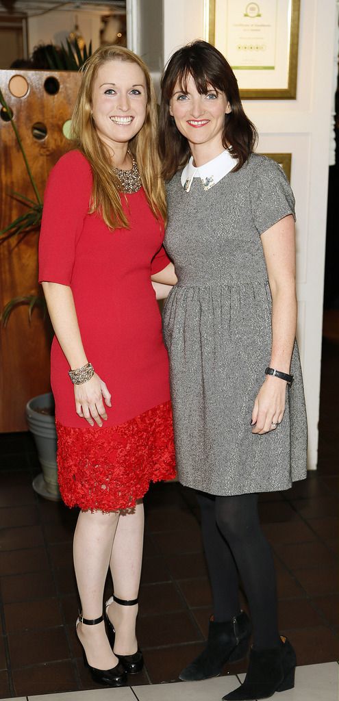Melissa O'Gorman and Fiona Heaney at Kilkenny's annual celebration of the very best of Irish design as part of the Kilkenny Irish Craft & Design Week, proudly supported by AXA, at their Nassau St store on Thursday night 9th-photo Kieran Harnett