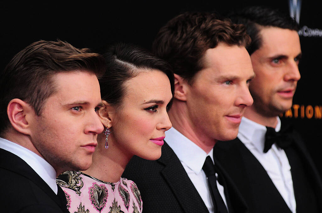 Featuring: Allen Leech, Keira Knightley, Benedict Cumberbatch, Matthew Goode


 Dan Jackman/WENN.com