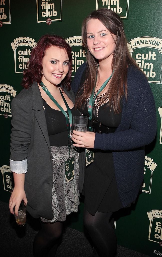 Corina Healy and Shannon Lynch   at the Jameson Cult Film Club screening of Friday The 13th Part 2 at The Rds Dublin.Picture:Brian Mcevoy