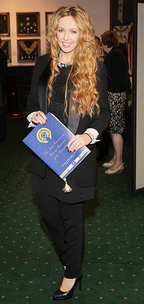 Lisa Lambe at the final of the Freemasons Young Musician of the Year 2014  at Freemason Hall ,Dublin..Pic:Brian McEvoy.