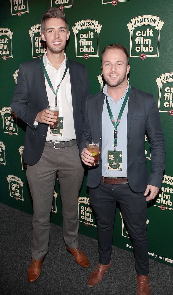 Peter Lynch and Wayne Lawlor   at the Jameson Cult Film Club screening of Friday The 13th Part 2 at The Rds Dublin.Picture:Brian Mcevoy.No Repro fee for one use