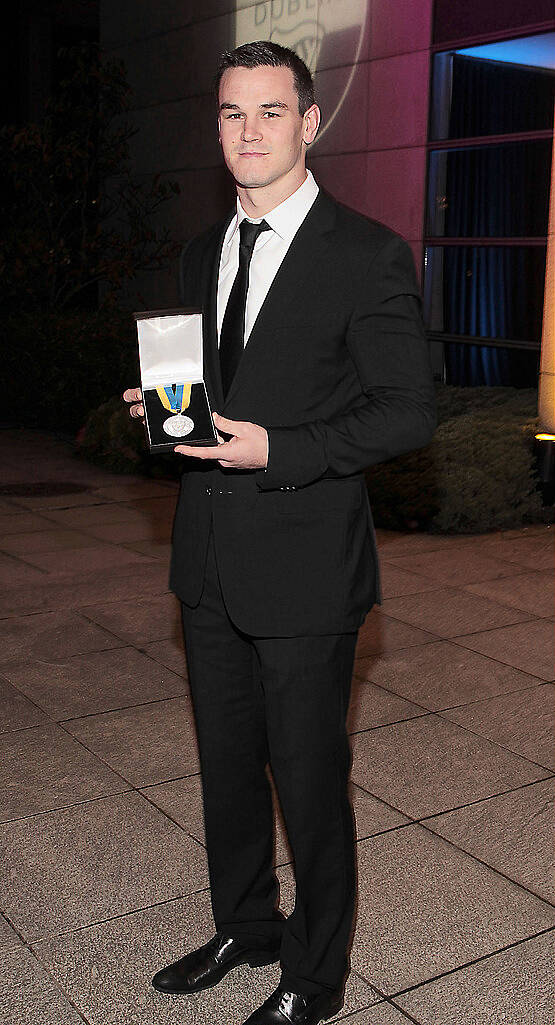 Johnny Sexton   pictured at O Reilly Hall in Ucd Dublin  where he received The Foundation Day Medal  at the UCD Foundation Day Alumni Awards   In recognition of his outstanding achievements both in provincial and national rugby...Pictures:Brian McEvoy.
