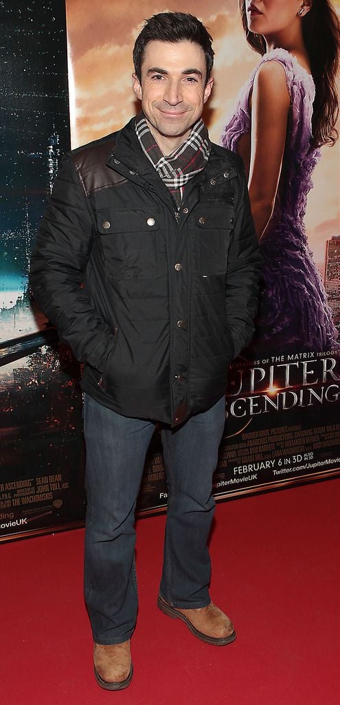 Gordon Hayden at the Irish premiere screening of Jupiter Ascending at the Odeon Cinema in Point Village,Dublin..Picture:Brian McEvoy.