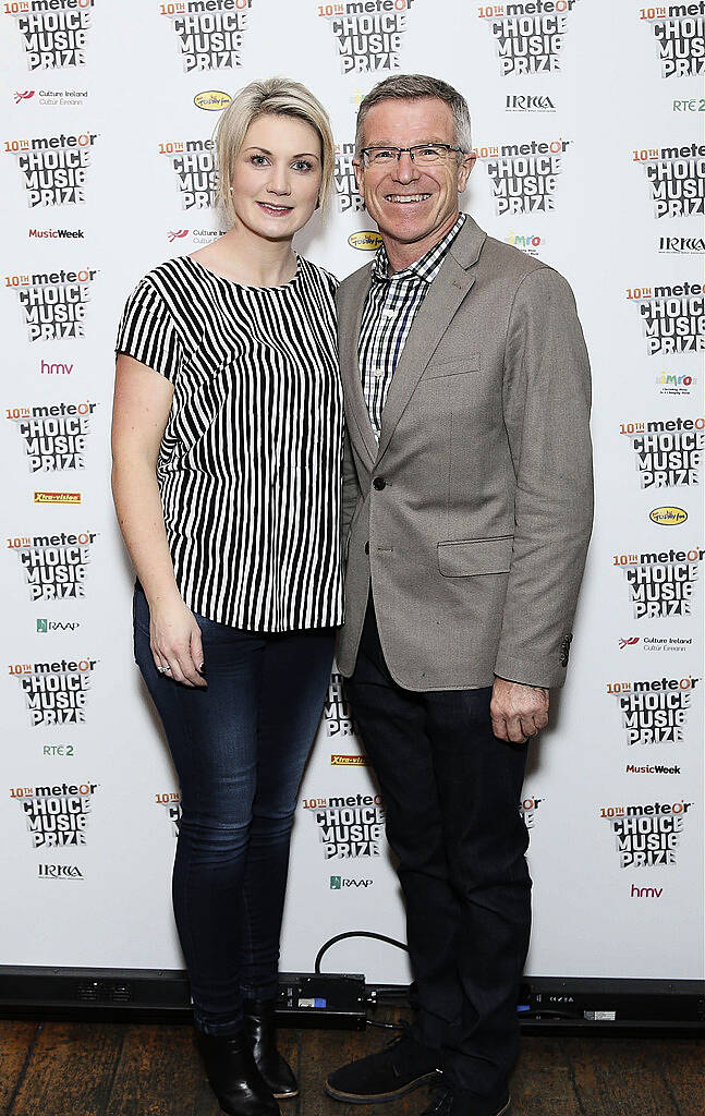 
Fenella Fay & Philip McGauran pictured at the launch event for the Meteor Choice Music Prize Irish Song of the Year 2014. The best songs of 2014 have now gone to a public vote on meteor.ie/choice.Pic. Robbie Reynolds
 