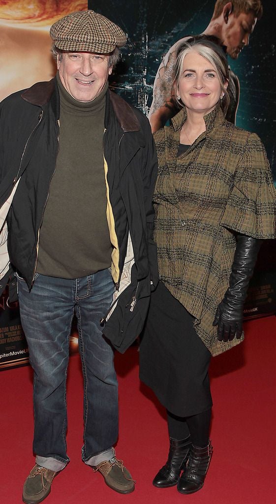 Marc Flanagan and Cathy O Connor at the Irish premiere screening of Jupiter Ascending at the Odeon Cinema in Point Village,Dublin..Picture:Brian McEvoy.