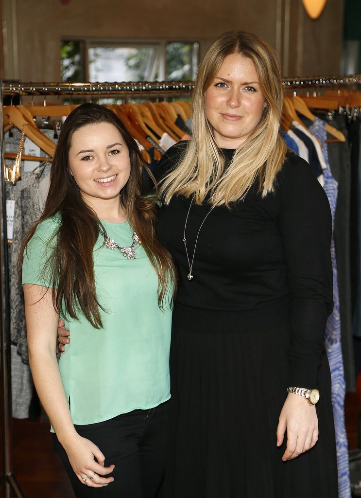 
Sophie Lambert-Russell and Laura Hanlin at the launch of the Lidl Spring Summer 2015 Collection in Drury Buildings-photo Kieran Harnett