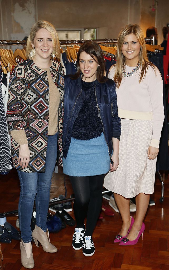 
Jennifer Stevens, Faye McGillicuddy and Jasmine O'Brien at the launch of the Lidl Spring Summer 2015 Collection in Drury Buildings-photo Kieran Harnett