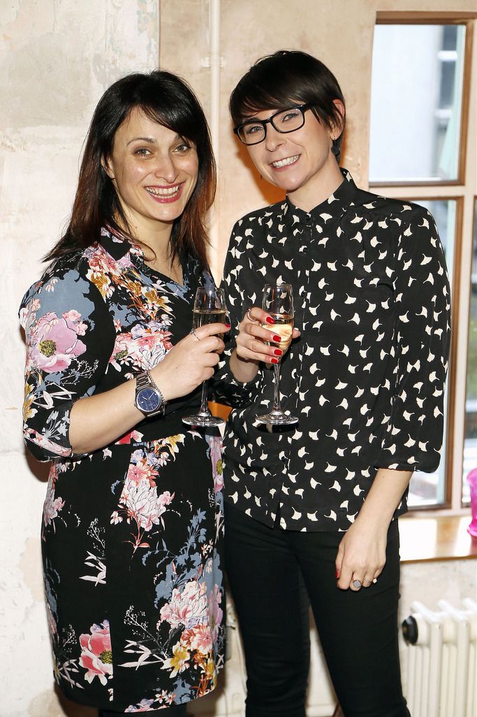 
Cerina Bellissimo and Jo Leggiero at the launch of the Lidl Spring Summer 2015 Collection in Drury Buildings-photo Kieran Harnett