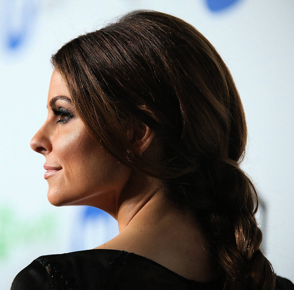 Maria Menounos attends the Warner Music Group annual Grammy celebration at Chateau Marmont on February 8, 2015 in Los Angeles, California.  (Photo by Mike Windle/Getty Images for Warner Music Group)