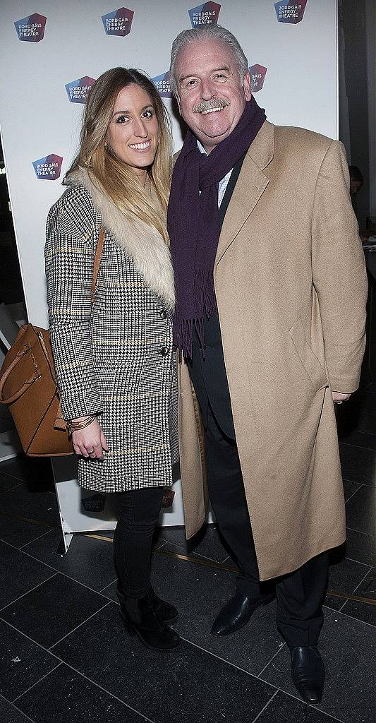 Jessica Whelan and Marty Whelan  pictured at the opening night of Jesus Christ Superstar at The Bord Gais Energy Theatre, Dublin. Pic Brian McEvoy