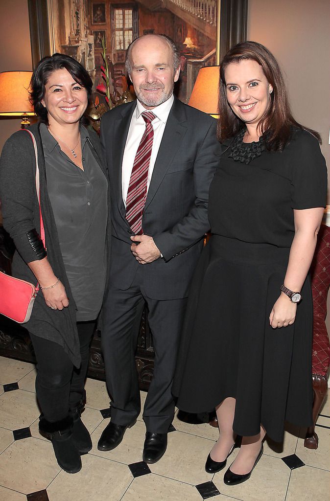 Laura George,Robert Power and Rosie McMeel pictured at The Lancome Christmas Celebration at Number 10 Ormonde Quay ,Dublin ..Picture :Brian McEvoy.