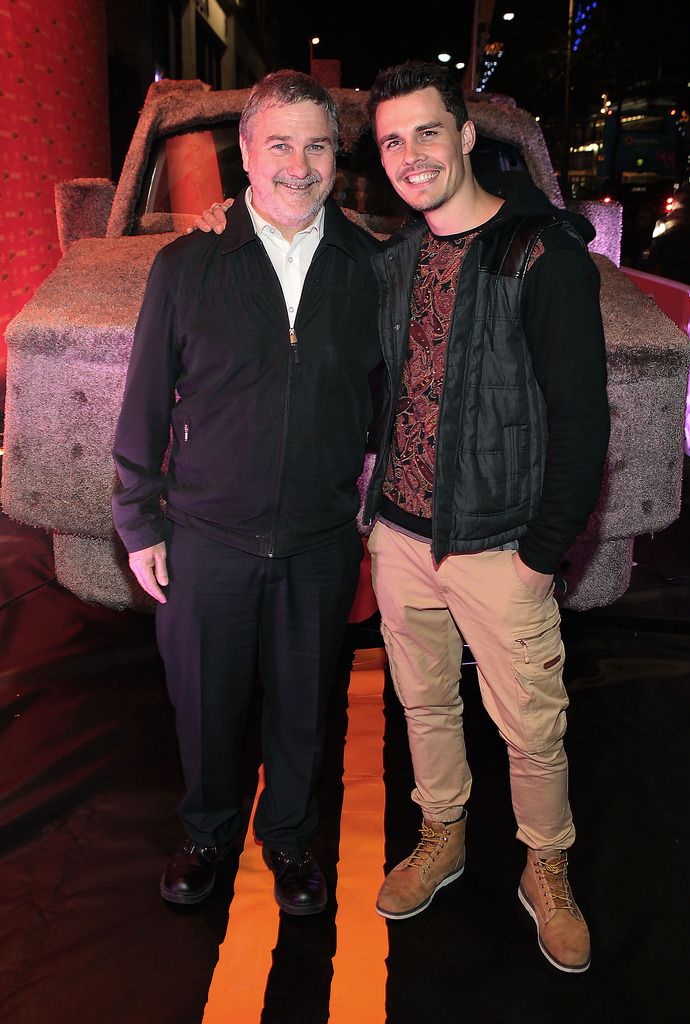 Peter Morley and Home and  Away Actor Andrew Morley   at The Irish Premiere screening of Dumb and Dumber To at The Savoy Cinema Dublin.Pic:Brian McEvoy.