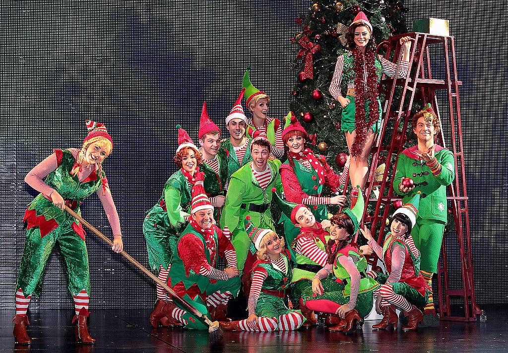 â€˜Having an Elftastic Time! .Actors  Ben Forster and  Love/ Hateâ€™s Aoibhinn McGinnity   pictured with the cast of "Elf " the musical prior to it's European Premiere at The Bord Gais Energy Theatre ,Dublin...Picture:Brian McEvoy.No repro fee for one use..The Broadway Musical. Elf will play from December 16th until January 10th. Tickets from â‚¬20.00 are on sale now. For more see <a href="http://www.bordgaisenergytheatre.ie...The" rel="nofollow">www.bordgaisenergytheatre.ie...The</a> show based on the beloved  2003 New Line Cinema hit starring Will Ferrell, ELF is the hilarious tale of Buddy, a young orphan child who mistakenly crawls into Santaâ€™s bag of gifts and is transported back to the North Pole! .Ben Forster stars in the leading role and joining Ben is  Irish stage and screen star AoibhÃ­nn McGinnity in the role of Jovie. ..The show will feature sensational sets, magical music and all the magic of Christmas you could possibly wish for!  