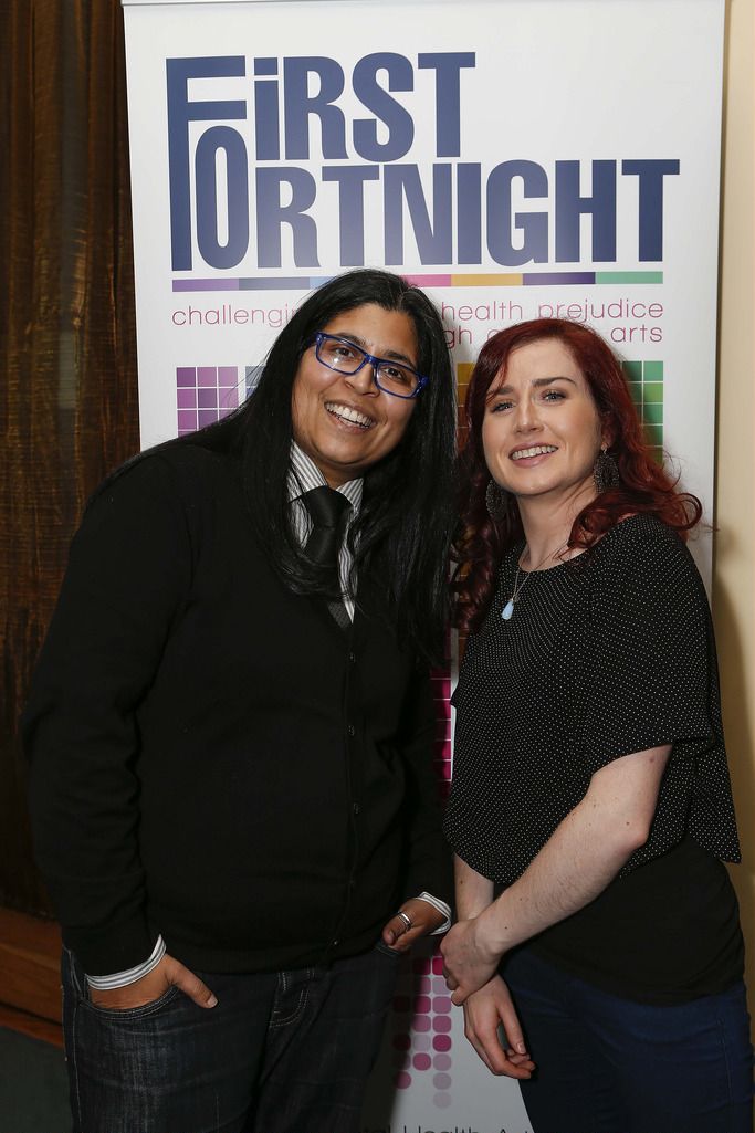 Pictured at the The Clarence Hotel Wellington Quay, Dublin at the launch of First Fortnight 2015 festival programme was Dil Wickremasingne  and Louise Quinn. 

Picture Conor McCabe Photography.