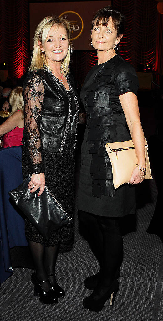 Barbara Browne and Moyra Heavey at the UCD Foundation Day Alumni Awards at O Reilly Hall,UCD Dublin.Pictures :Brian McEvoy.
