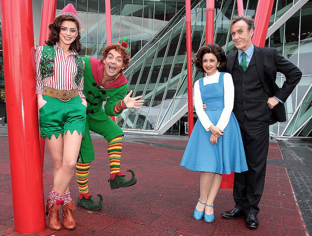 â€˜Having an Elftastic Time! .Actors  Ben Forster and  Love/ Hateâ€™s Aoibhinn McGinnity pictured  with fellow cast members Joe McGann and Jessica Martin  prior to Elf the musicals  European Premiere at The Bord Gais Energy Theatre ,Dublin...Picture:Brian McEvoy.No repro fee for one use..The Broadway Musical. Elf will play from December 16th until January 10th. Tickets from â‚¬20.00 are on sale now. For more see <a href="http://www.bordgaisenergytheatre.ie...The" rel="nofollow">www.bordgaisenergytheatre.ie...The</a> show based on the beloved  2003 New Line Cinema hit starring Will Ferrell, ELF is the hilarious tale of Buddy, a young orphan child who mistakenly crawls into Santaâ€™s bag of gifts and is transported back to the North Pole! .Ben Forster stars in the leading role and joining Ben is  Irish stage and screen star AoibhÃ­nn McGinnity in the role of Jovie. ..The show will feature sensational sets, magical music and all the magic of Christmas you could possibly wish for!  