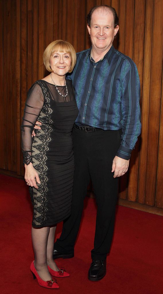 Billie Morton and husband  Aonghus McAnally  at the Abbey Theatre's 110th birthday celebrations over the weekend

Pic :Brian McEvoy
