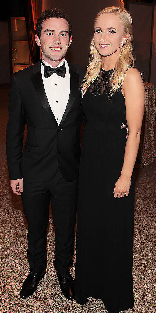 Feargal Hynes and Lisa Khorev  at the UCD Foundation Day Alumni Awards at O Reilly Hall,UCD Dublin.Pictures :Brian McEvoy.
