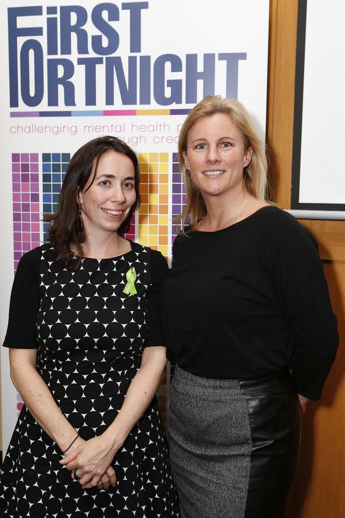 Pictured at the The Clarence Hotel Wellington Quay, Dublin at the launch of First Fortnight 2015 festival programme was Lara Kelly and Jill O'Herlihy.

Picture Conor McCabe Photography.