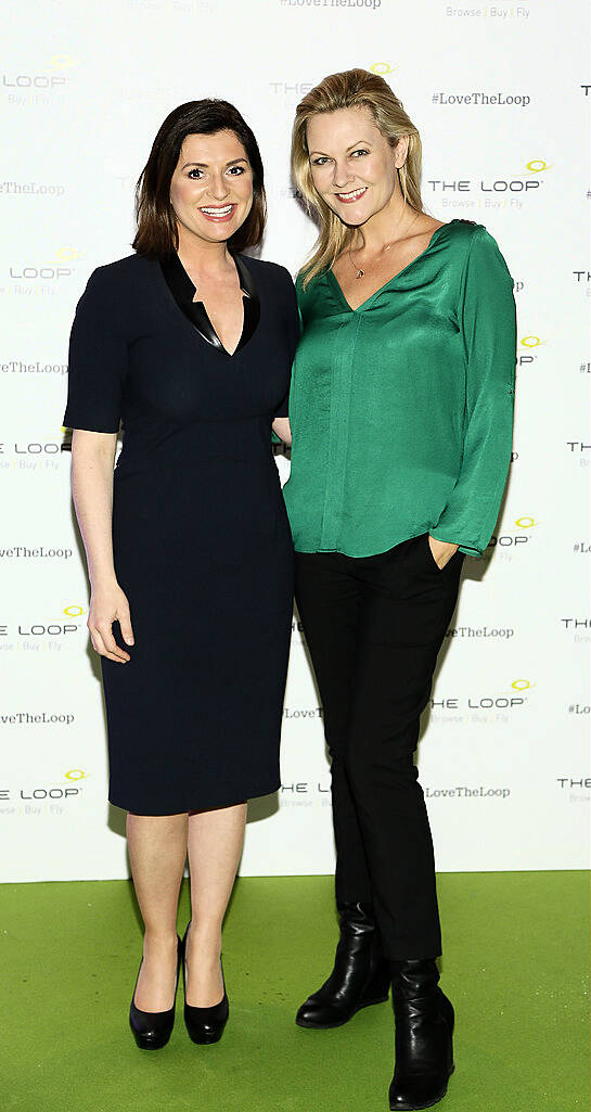 Colette Fitzpatrick and Laura Birmingham at The Loop VIP Suite to celebrate the opening of the all new Loop at Terminal 1 Dublin Airport. Following a â‚¬8m investment, the all new Loop showcases the best of Irish and international brands and offers consumers a radically improved shopping experience at Irelandâ€™s main international gateway. Photo Kieran Harnett