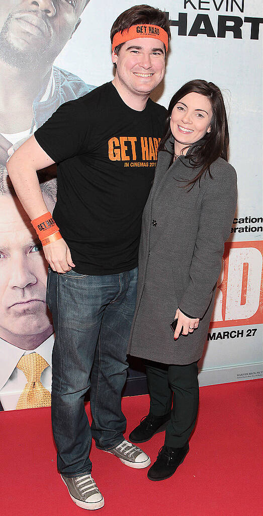 Stephen McConkey and Marie McConkey pictured at the Irish premiere screening of Will Ferrell's new film Get hard at the Screen Cinema ,Dublin
Picture:Brian McEvoy