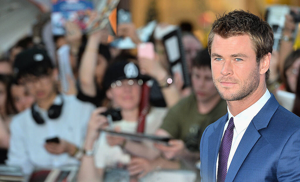 LONDON, ENGLAND - APRIL 21:  Chris Hemsworth attends "The Avengers: Age Of Ultron" European premiere at Westfield London on April 21, 2015 in London, England.  (Photo by Anthony Harvey/Getty Images)