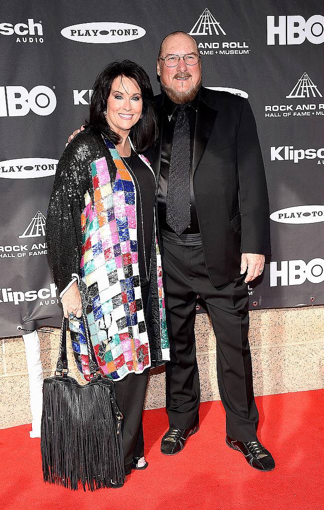 CLEVELAND, OH - APRIL 18:  Angel Cropper and musician Steve Cropper attend the 30th Annual Rock And Roll Hall Of Fame Induction Ceremony at Public Hall on April 18, 2015 in Cleveland, Ohio.  (Photo by Michael Loccisano/Getty Images)