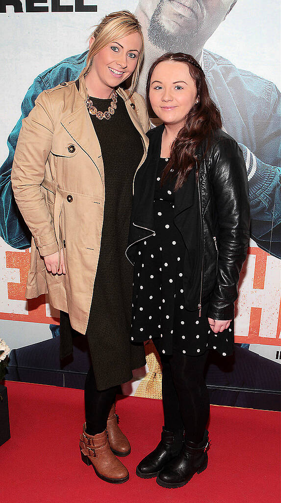 Kelly Shannon and Chloe Fynes pictured at the Irish premiere screening of Will Ferrell's new film Get hard at the Screen Cinema ,Dublin.Picture:Brian McEvoy