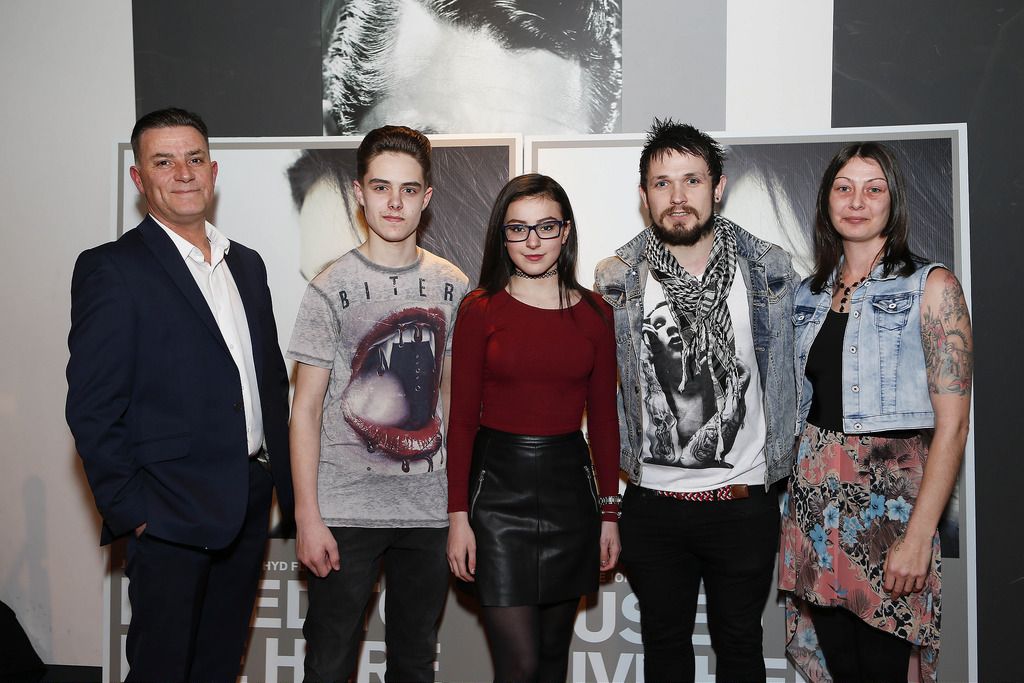 Pictured (l-r) was cast members  James Kelly, Dafhyd Flynn, Jordanne Jones, Johnny Ward (Love/Hate) and Tracy Harold at the premiere of award-winning Irish feature film I Used To Live Here at IMC Cinemas, The Square, Tallaght.

 Picture Conor McCabe Photography.

