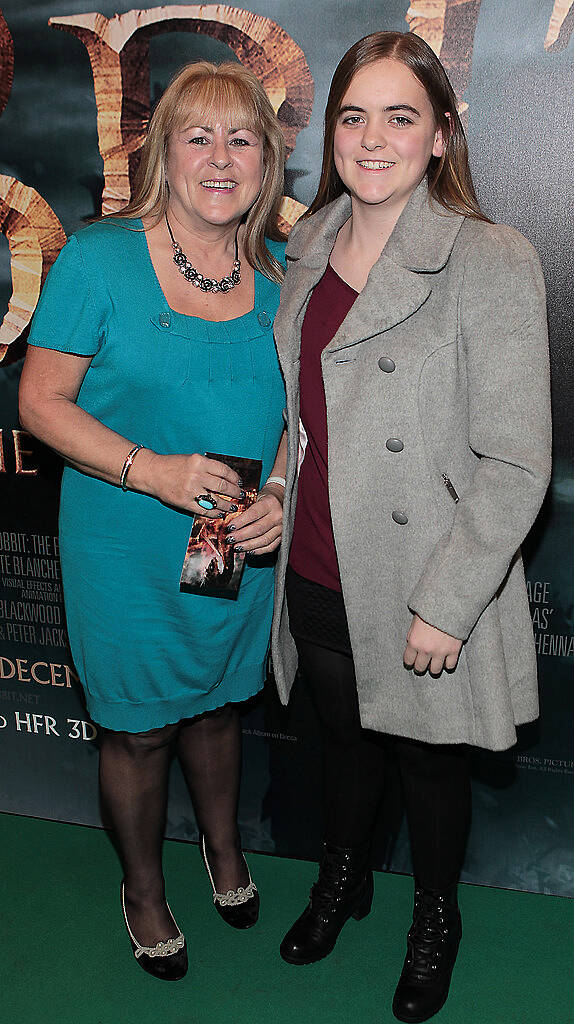 Patricia Prunty and Shona Prunty at The Irish Premiere screening of The Hobbit the battle  of the five armies at the Savoy Cinema Dublin.Pic:Brian McEvoy.