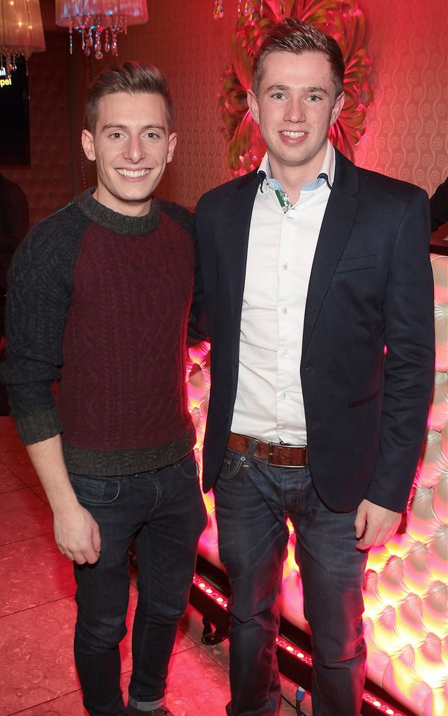 Riyadh Kalak and Jordan De Courcy  at the launch of the new Opel Corsa at The Dylan Hotel Dublin.Picture:Brian mcevoy.