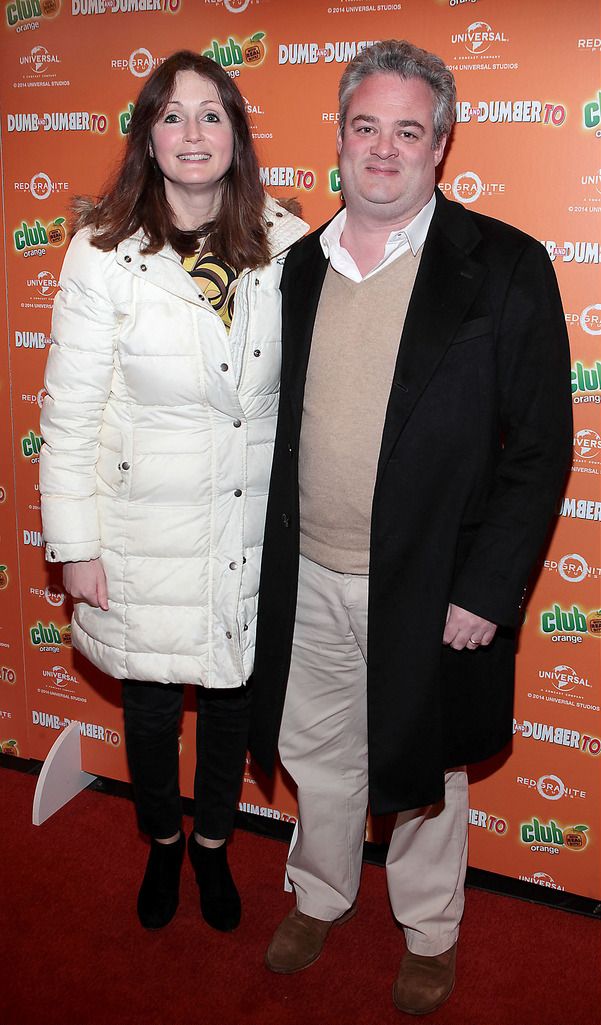 Val Sorohan and Brian Gilligan   at The Irish Premiere screening of Dumb and Dumber To at The Savoy Cinema Dublin.Pic:Brian McEvoy.