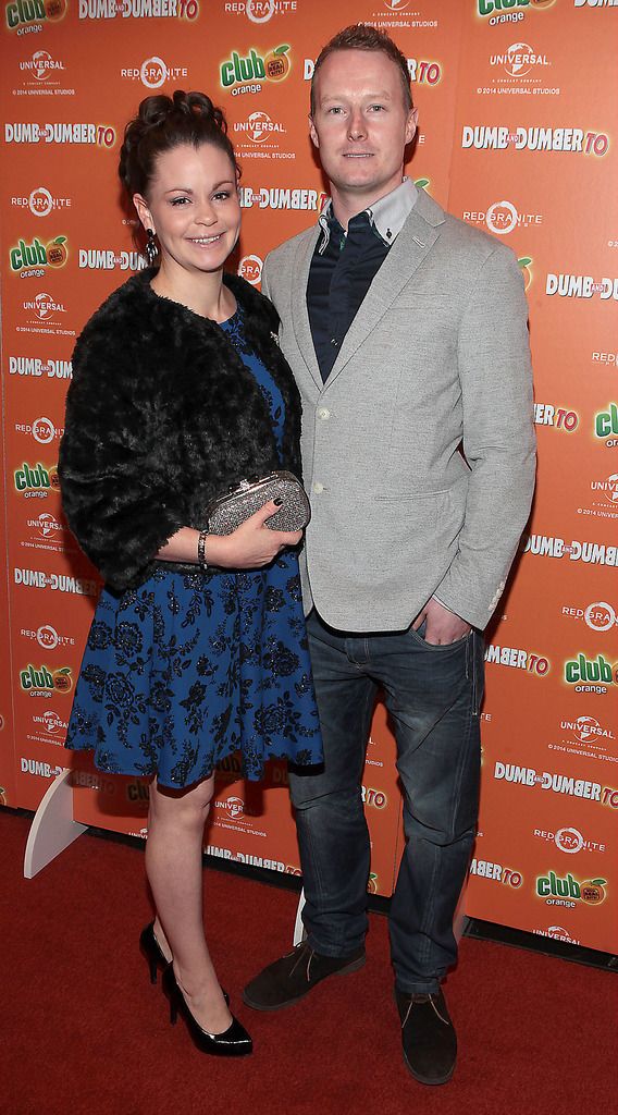 Hazel Crowley and Eoin Nevin  at The Irish Premiere screening of Dumb and Dumber To at The Savoy Cinema Dublin.Pic:Brian McEvoy.