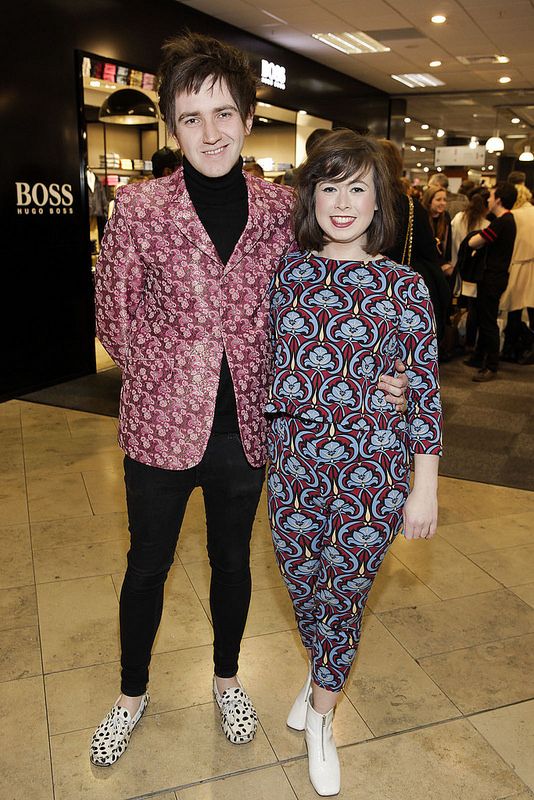 Gareth Daly and Emily O'Connell at Arnotts Mens Wear Live events in association with Entertainment.ie.