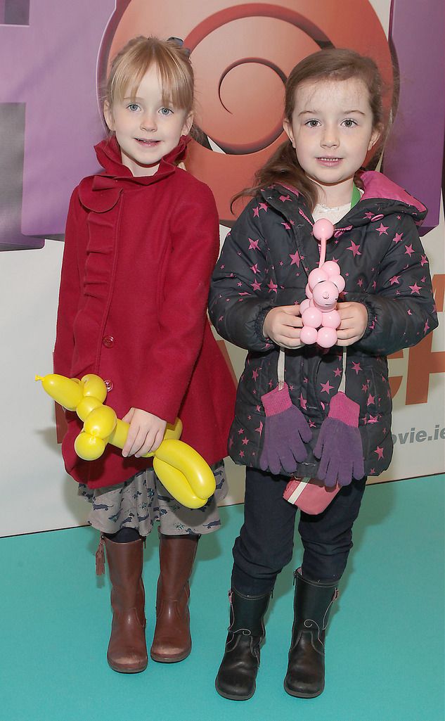 Daisy Reid and Cadhla McAnally at the Irish Premiere screening of Home at  Odeon Cinema in Point Village ,Dublin.Picture:Brian McEvoy.