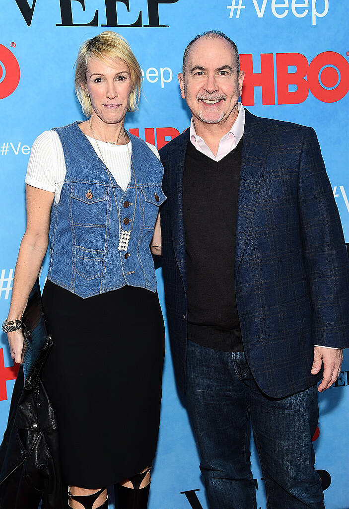 NEW YORK, NY - APRIL 06:  Rachel Winter (L) and screenwriter Terence Winter attend the "VEEP" Season 4 New York Screening at the SVA Theater on April 6, 2015 in New York City.  (Photo by Jamie McCarthy/Getty Images)