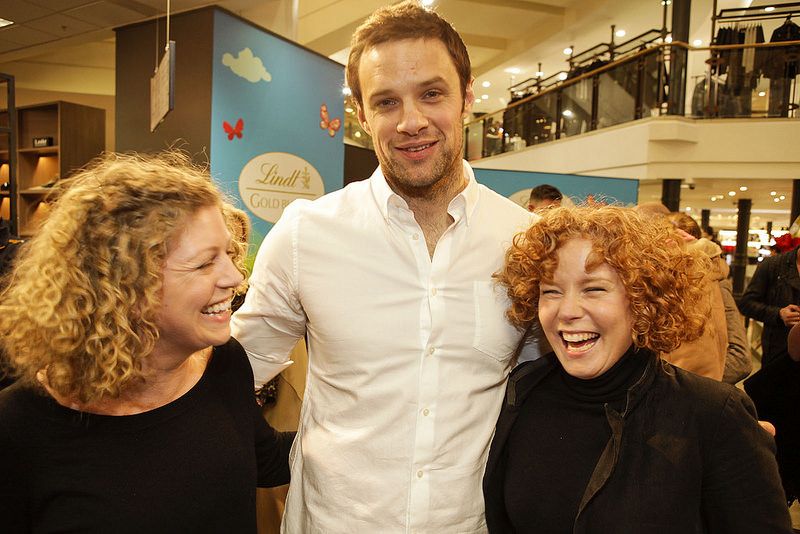 Sarah Cruise , Bressie and Aoife Caffey at Arnotts Mens Wear Live events in association with Entertainment.ie.