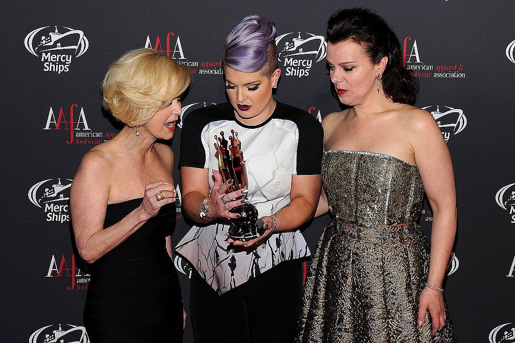 NEW YORK, NY - APRIL 27:  (L-R) AAFA President & CEO Juanita D. Duggan, Kelly Osbourne and Debi Mazar attend the 2015 AAFA American Image Awards on April 27, 2015 in New York City.  (Photo by Andrew Toth/Getty Images for American Image Awards)