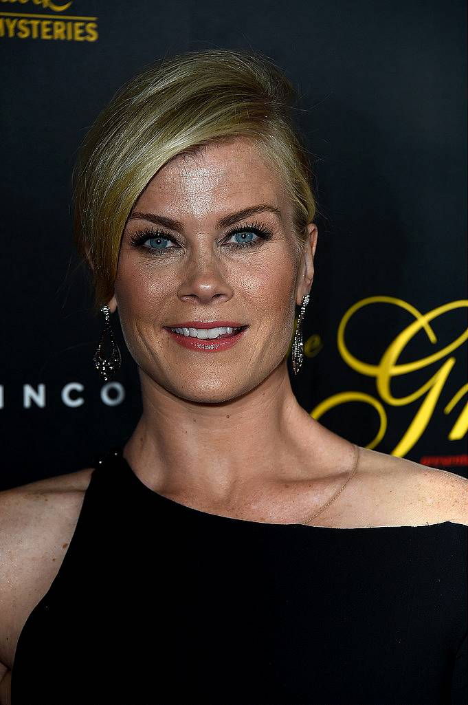 BEVERLY HILLS, CA - MAY 19:  Actress Alison Sweeney arrives at the 40th Anniversary Gracies Awards at The Beverly Hilton Hotel on May 19, 2015 in Beverly Hills, California.  (Photo by Frazer Harrison/Getty Images)