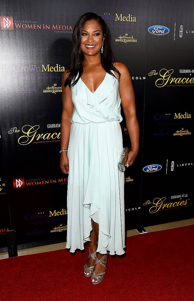 BEVERLY HILLS, CA - MAY 19:  Laila Ali arrives at the 40th Anniversary Gracies Awards at The Beverly Hilton Hotel on May 19, 2015 in Beverly Hills, California.  (Photo by Frazer Harrison/Getty Images)