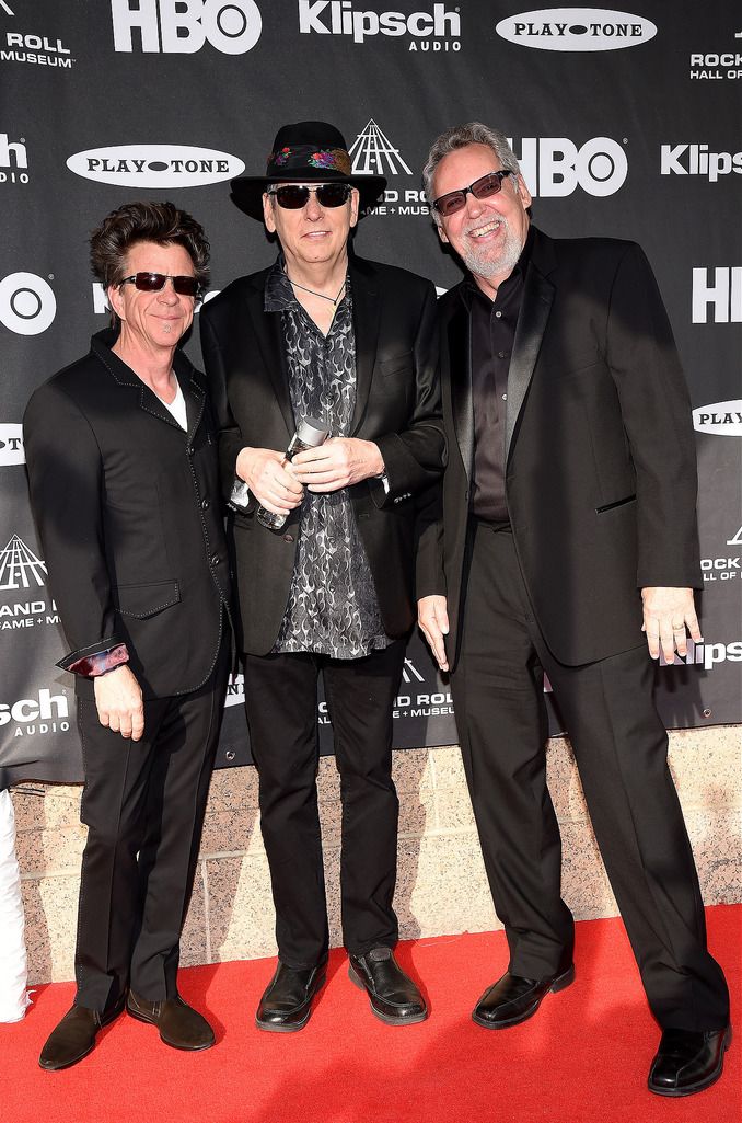 CLEVELAND, OH - APRIL 18:  Musicians Chris Layton, Tommy Shannon and Reese Wynans of Double Trouble attend the 30th Annual Rock And Roll Hall Of Fame Induction Ceremony at Public Hall on April 18, 2015 in Cleveland, Ohio.  (Photo by Michael Loccisano/Getty Images)