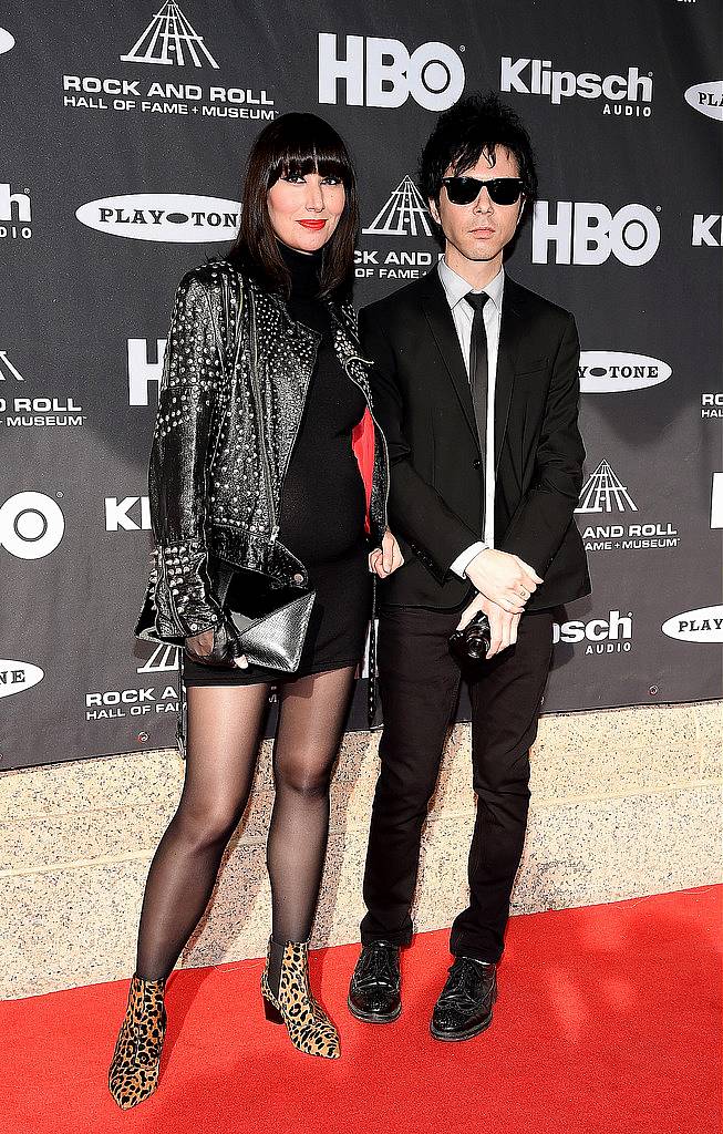 CLEVELAND, OH - APRIL 18:  Musicians Karen O (L) Nick Zinner of Yeah Yeah Yeahs and attends the 30th Annual Rock And Roll Hall Of Fame Induction Ceremony at Public Hall on April 18, 2015 in Cleveland, Ohio.  (Photo by Michael Loccisano/Getty Images)