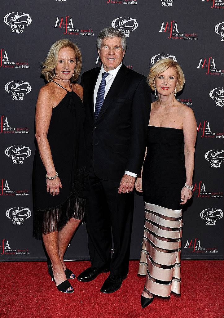 NEW YORK, NY - APRIL 27:  (L-R) CEO/President and Chairman Brown Shoe Company Diane Sullivan, Rick Ausick and AAFA President & CEO Juanita D. Duggan attend the 2015 AAFA American Image Awards on April 27, 2015 in New York City.  (Photo by Andrew Toth/Getty Images for American Image Awards)