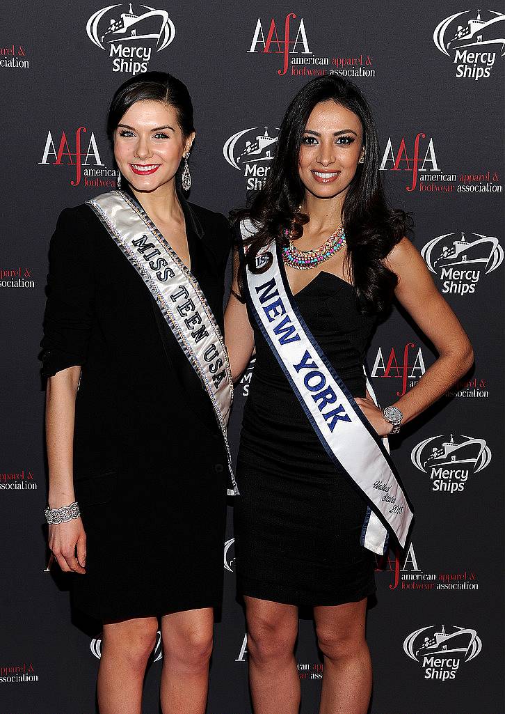 NEW YORK, NY - APRIL 27:  Miss Teen USA 2014 K. Lee Graham (L) and Miss New York 2015 Iman Obou attend the 2015 AAFA American Image Awards on April 27, 2015 in New York City.  (Photo by Andrew Toth/Getty Images for American Image Awards)