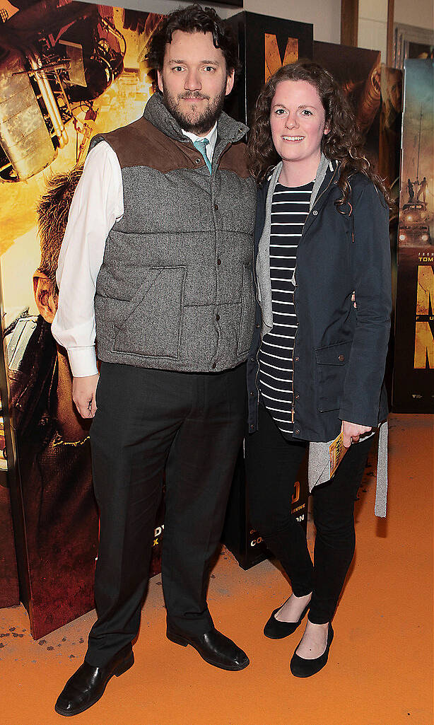 Dan Steen and Leah Parrott at the Irish Premiere screening of Mad Max:Fury Road at The Savoy Cinema Dublin..Picture:Brian McEvoy