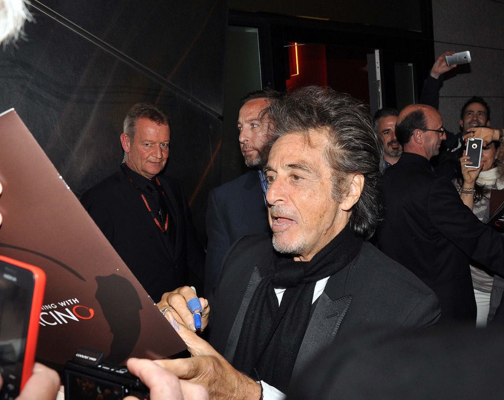 Hollywood actor Al Pacino,mobbed by fans as he left the stage door of the Bord Gais Energy Theatre after preforming his show An Evening with Pacino.


 WENN.com