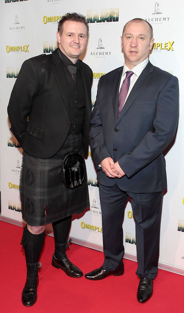 Scott Kyle and Stuart Pearson at the Irish premiere screening of Kajaki at Omniplex in Rathmines Dublin.Picture:Brian McEvoy.