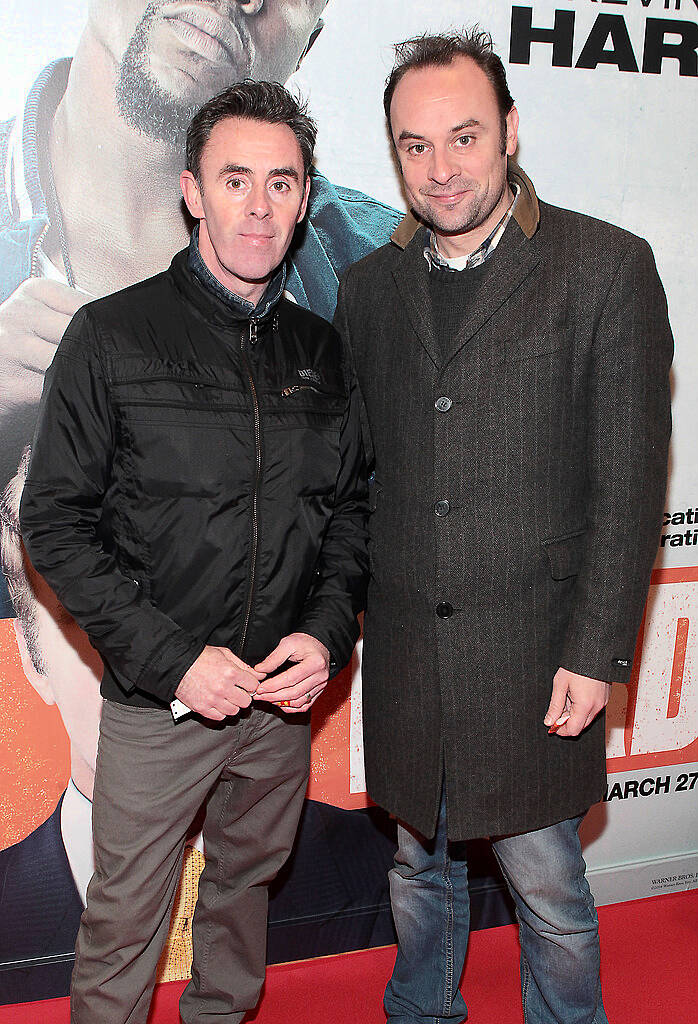 Dave Quinn and Emmet Quinn pictured at the Irish premiere screening of Will Ferrell's new film Get hard at the Screen Cinema ,Dublin
Picture:Brian McEvoy